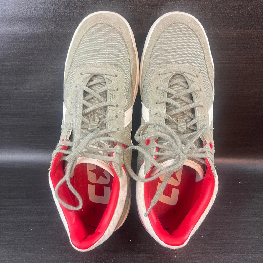 Converse Fastbreak Pro Mid Mens size 11 Sage Green Red Casual Shoes - Picture 9 of 9
